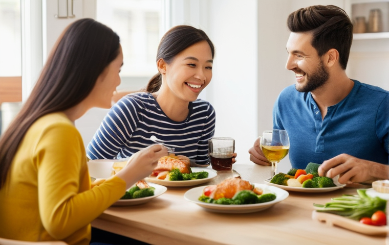 고기와 수면의 관계 - **Prompt:** A serene scene of an adult, peacefully asleep in a cozy bedroom. The person is lying on ...