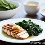 수면 개선을 위한 식사 전후 주의사항 - A cozy, softly lit kitchen scene in a modern Spanish home during the evening, featuring a well-arran...